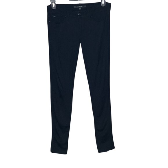 Joe's‎ Jeans Size 29 Black Stretch Ponte Knit Chelsea Low Rise Skinny Pants - Picture 2 of 5